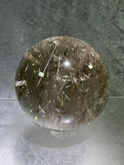 Rutile Quartz Sphere. 56mm. High Quality Golden Rutilated Quartz. Gorgeous Display Sphere