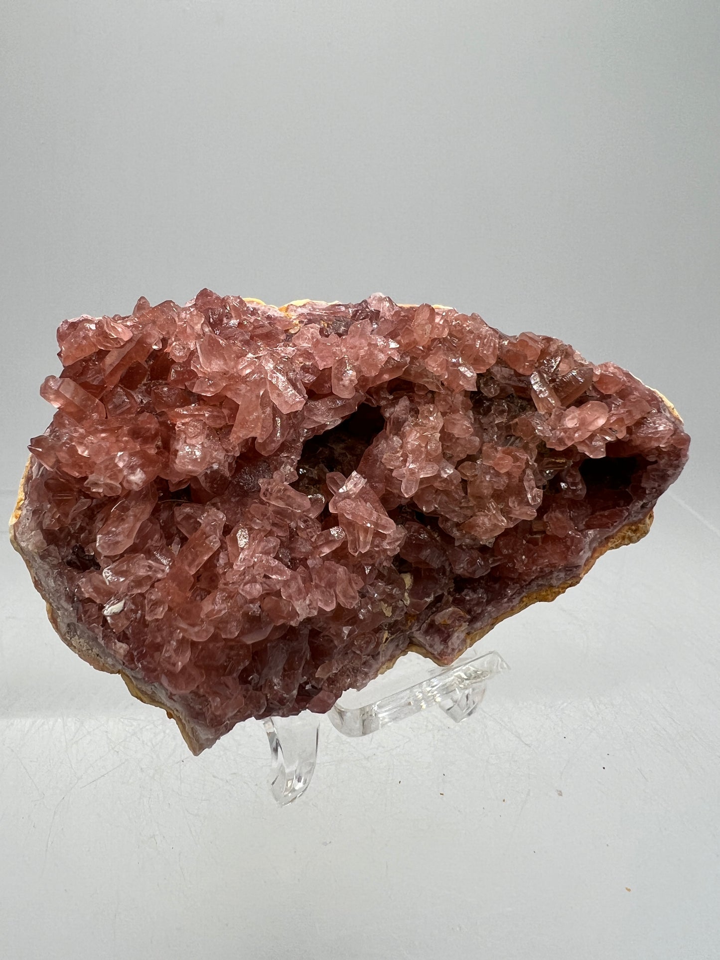Pink Amethyst Geode. Stunning Druzy Amethyst Geode From Argentina. Rare High Quality Mineral Specimen
