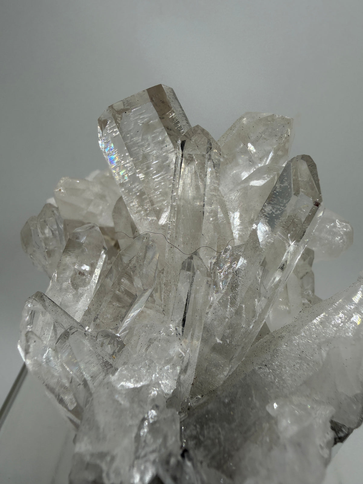 Clear Quartz And Beryl Cluster. Stunning Goshenite Specimen From Brazil. Rare High Quality Display Crystal