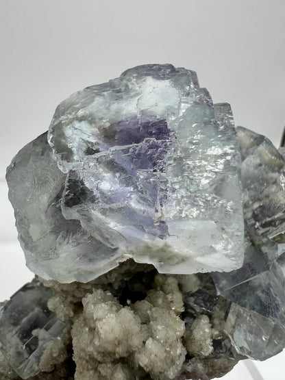 Fluorite Display Specimen. World Famous Yaogangxian Fluorite Cubes. Amazing Clear Porcelain Fluorite Cubes. High Quality Mineral Specimen.