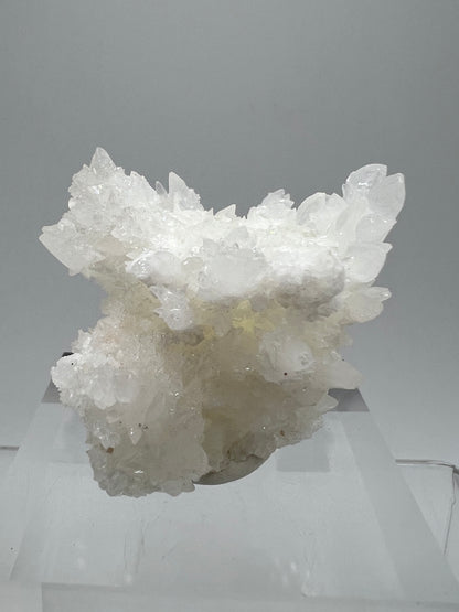 White Aragonite Crystal Specimen. Gorgeous UV Reactive Cave Calcite From Mexico.
