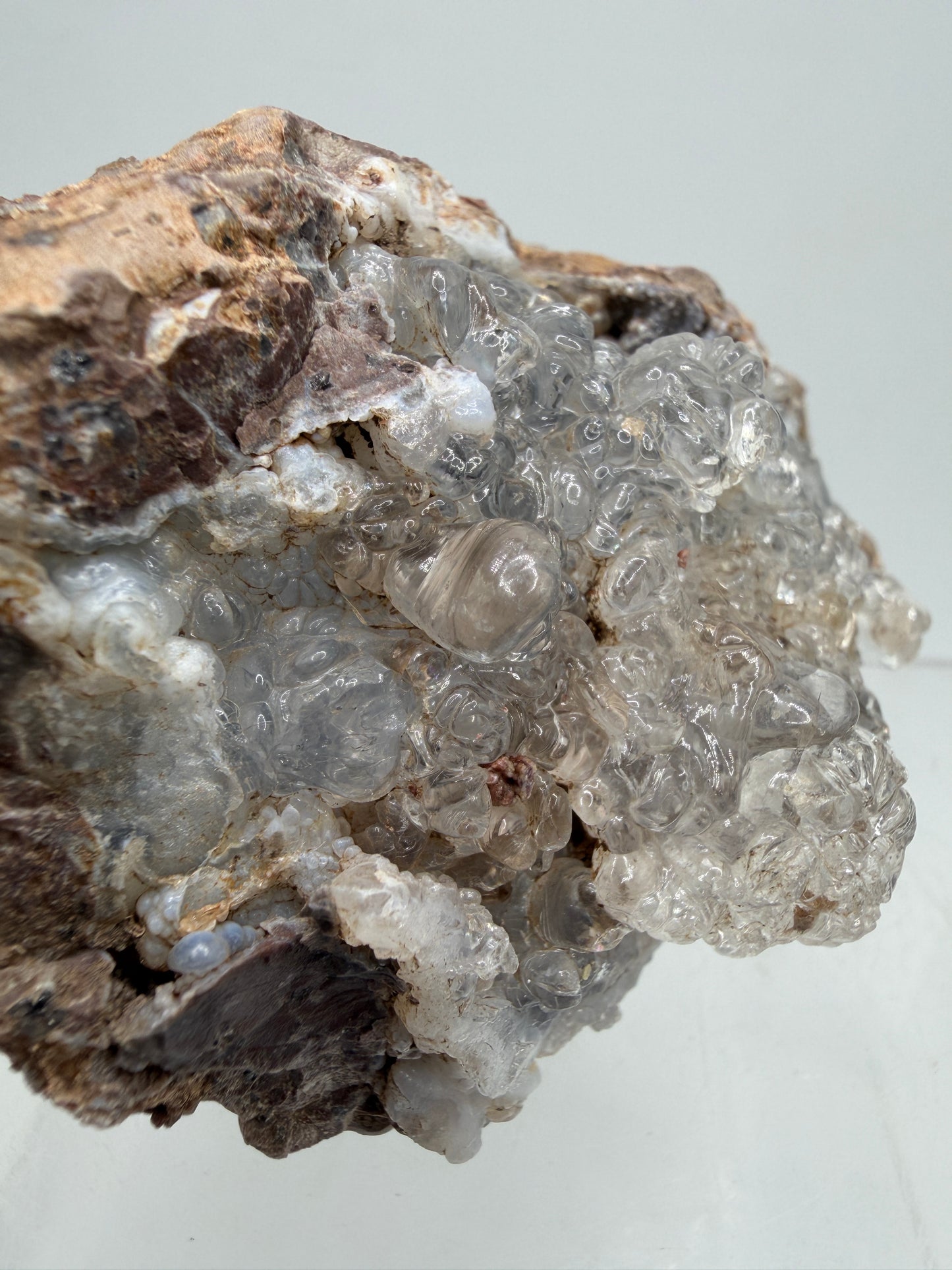 Hyalite Opal Geode. Amazing Rare Large Specimen From Mexico. Stunning Bright Green UV Reaction.