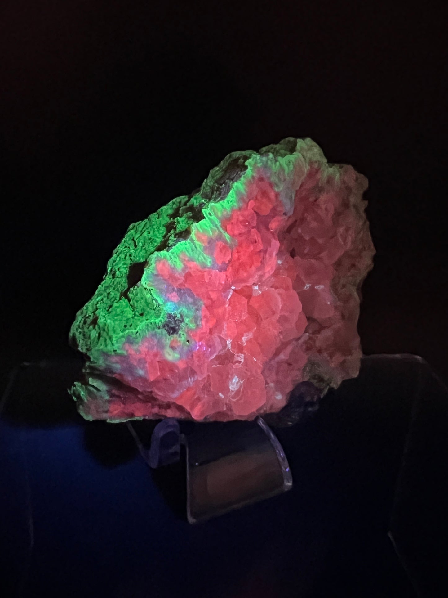 Watermelon Calcite Specimen. New Discovery From Argentina. Stunning UV Reactive Display Crystal.