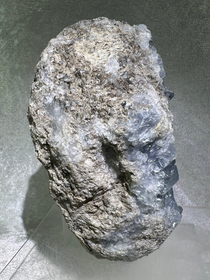 Celestite Geode From Madagascar. 6.5 lbs. Large High Quality Celestine Specimen.