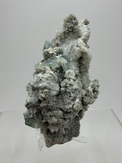 Fluorite Cubes Specimen. Gorgeous Rare Xianghualing Green Fluorite. High Quality Display Crystal