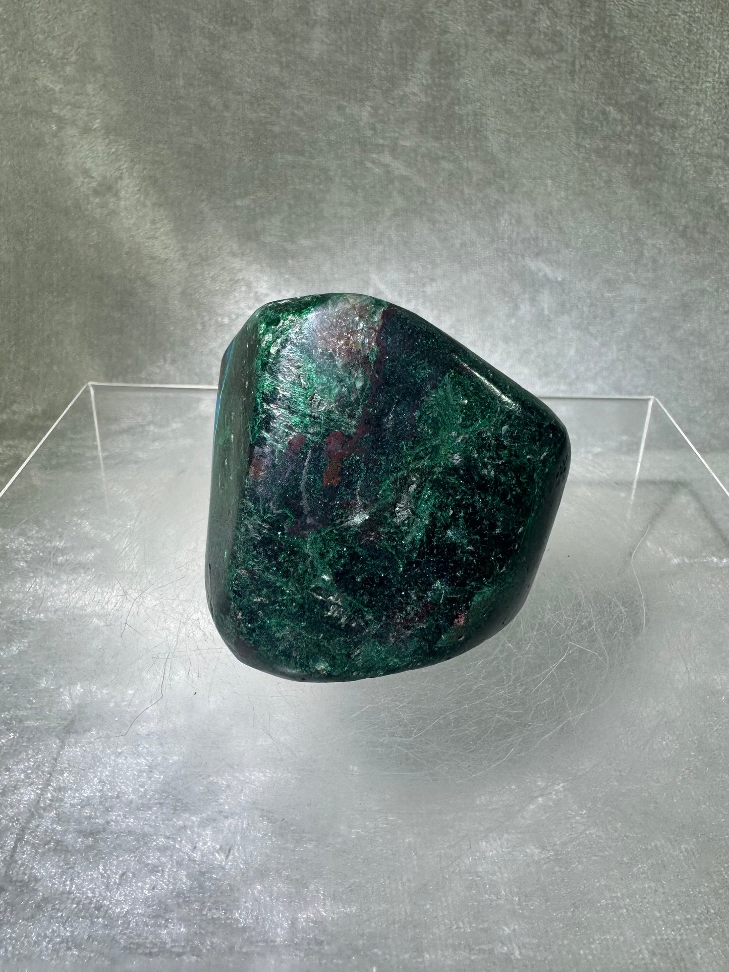 Shattuckite Polished Freeform. Gorgeous Blue Mineral From Namibia. Very Unique And Special Display Crystal.