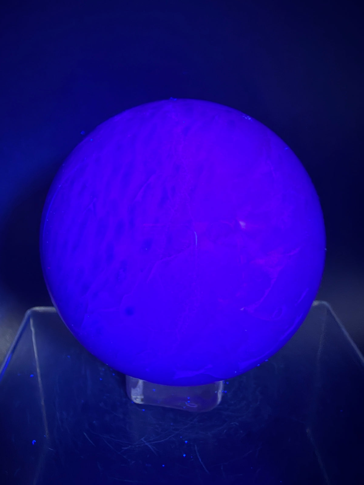 Purple Fluorite Sphere. 71mm. Stunning Purple Fluorite With Rainbows. Amazing Rare Color Display Sphere.