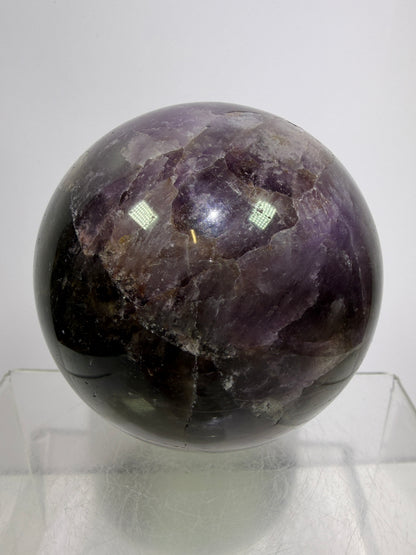 Super Seven Crystal Sphere: 72mm. Rare Melody Stone From Brazil. High Quality Crystal Display Sphere