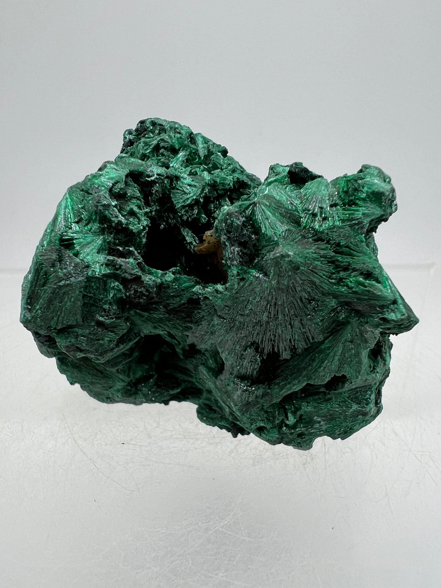 Malachite Display Specimen. Silky Malachite Cluster. High Quality Velvet Malachite From The Congo