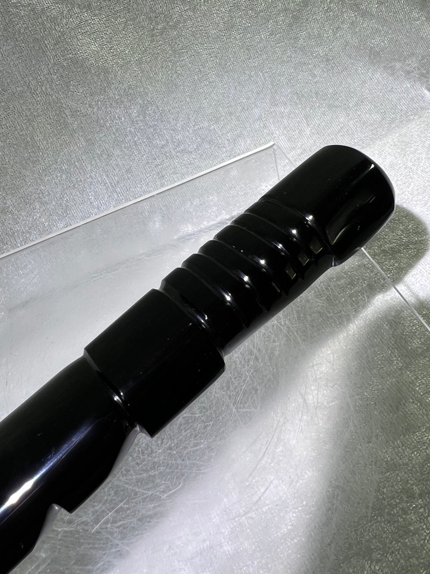 Black Obsidian Dagger Carving. 9 Inches Long. Amazing Crystal Display Carving.