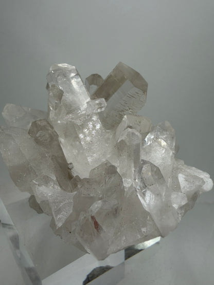 Clear Quartz And Beryl Cluster. Stunning Goshenite Specimen From Brazil. Rare High Quality Display Crystal