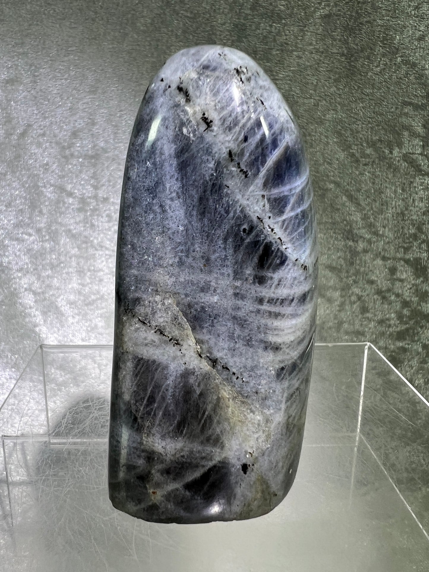 Labradorite Polished Freeform. Gorgeous Rare Purple Flash Labradorite From Madagascar. High Quality Display Crystal.