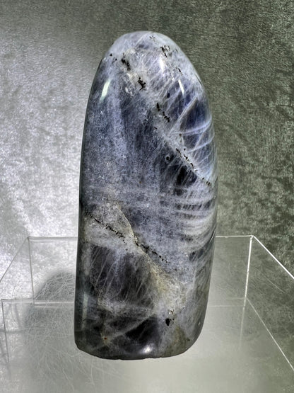Labradorite Polished Freeform. Gorgeous Rare Purple Flash Labradorite From Madagascar. High Quality Display Crystal.