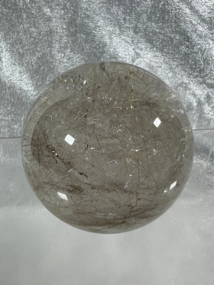 Rutile Quartz Sphere. 54mm. Gorgeous Golden Rutilated Quartz. Stunning Display Sphere
