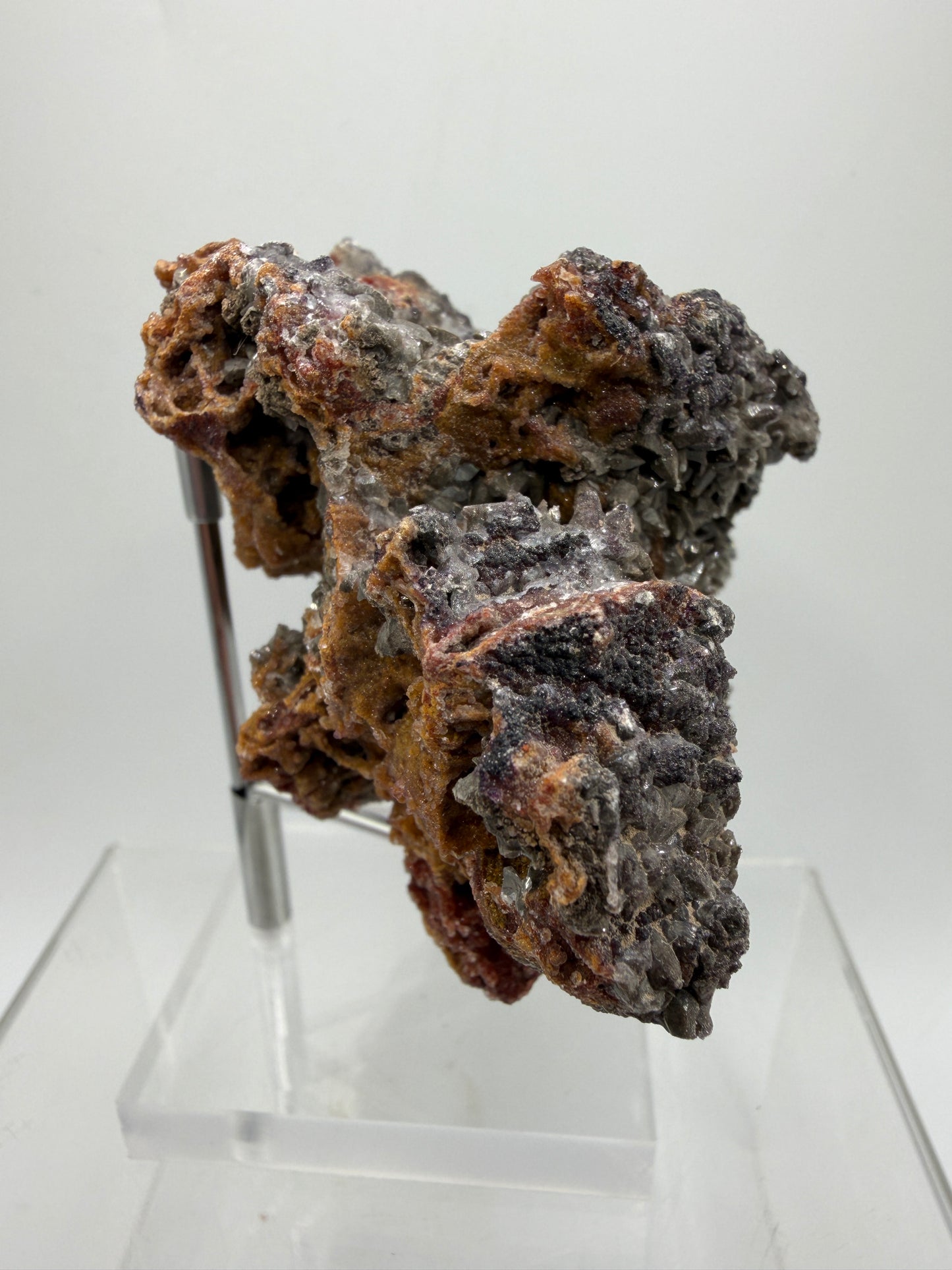 Dogtooth Calcite Specimen. Gorgeous High Quality Mineral From Mexico. Amazing Rare Colors And Clusters