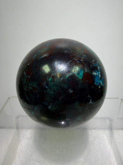 Shattuckite Crystal Sphere. 61mm. Gorgeous Mixed Mineral From Namibia. Very Rare And Special Display Crystal.