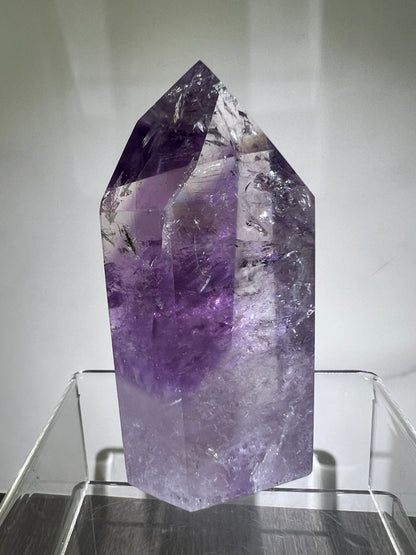 Phantom Amethyst Tower. Rare Amethyst With Amazing Rainbows. High Quality Beautiful Crystal.