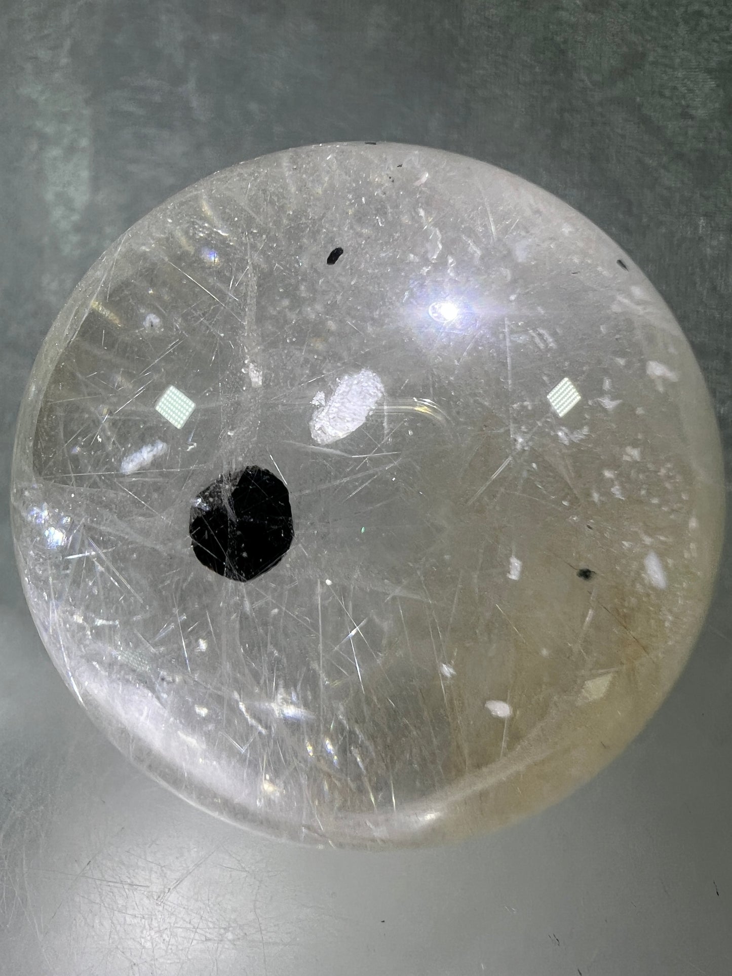 Rutile Quartz Sphere. 56mm. High Quality Golden Rutilated Quartz With Mica Inclusions. Gorgeous Rare Display Sphere