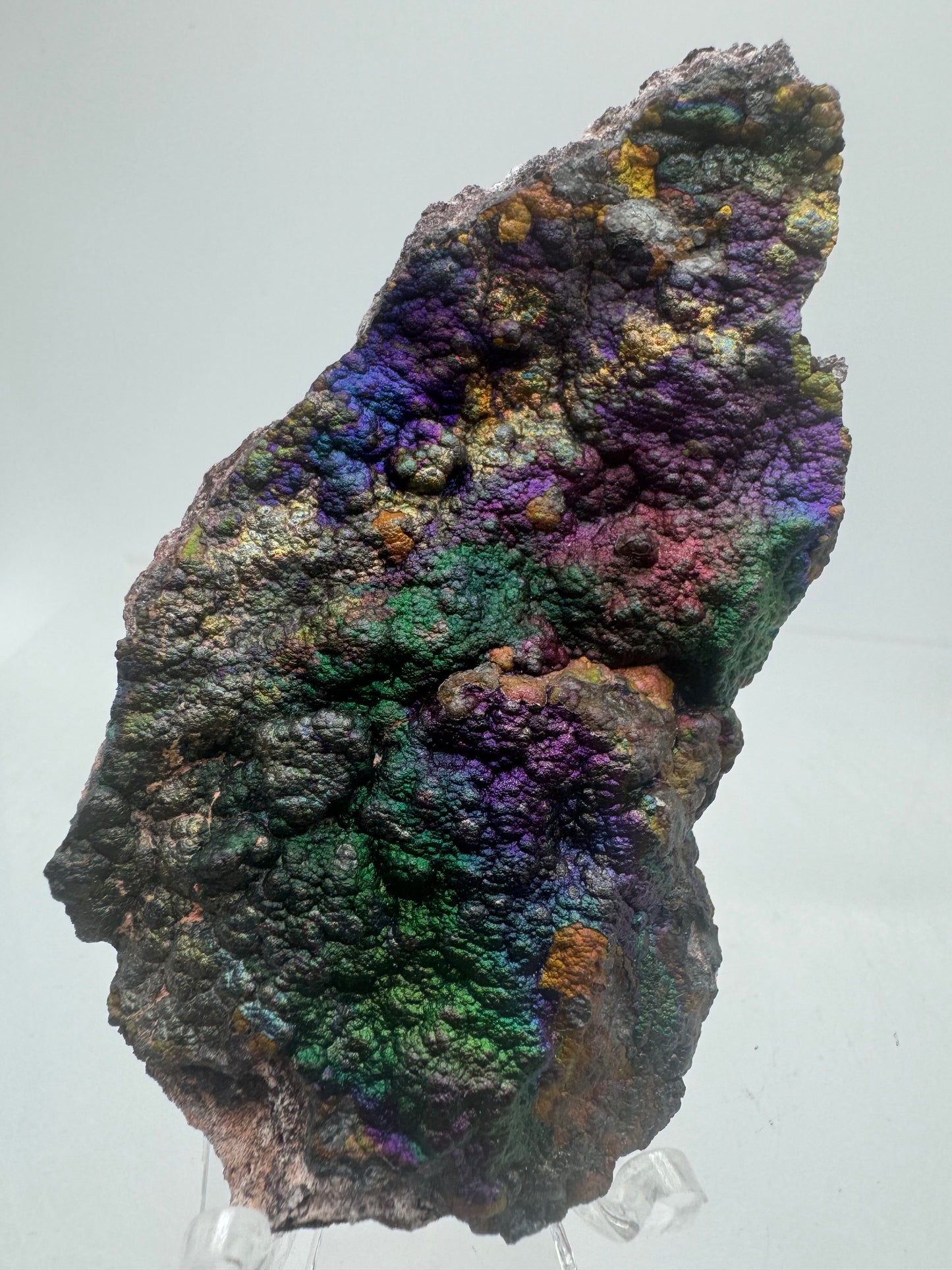 Turgite From Chihuahua, Mexico. Gorgeous Iridescent Rainbow Flash. Amazing Hematite Goethite Mineral Specimen.