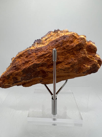 Amethystos Crystal Specimen. Gorgeous Amethyst Cluster From South Africa. Rare Deep Purple Display Crystal