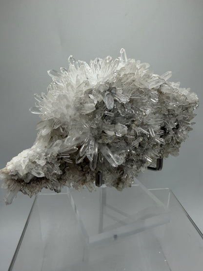 Needle Quartz Cluster. High Quality Large Clear Quartz Specimen. Gorgeous Very Fine Quartz Points.
