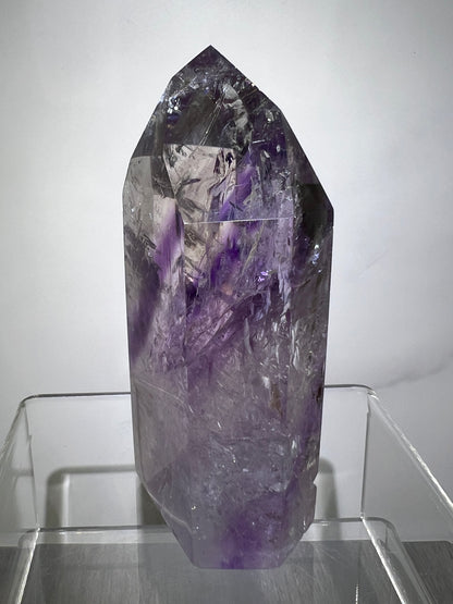 Phantom Amethyst Tower. Rare Amethyst With Amazing Rainbows. High Quality Beautiful Crystal.