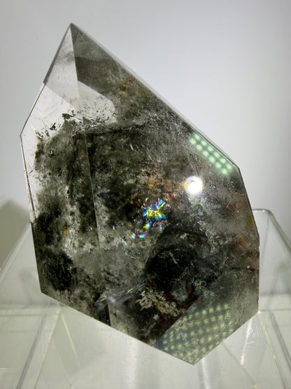 Garden Quartz Polished Freeform. Beautiful Four Seasons Landscape. High Quality Crystal. Very Full And Colorful.