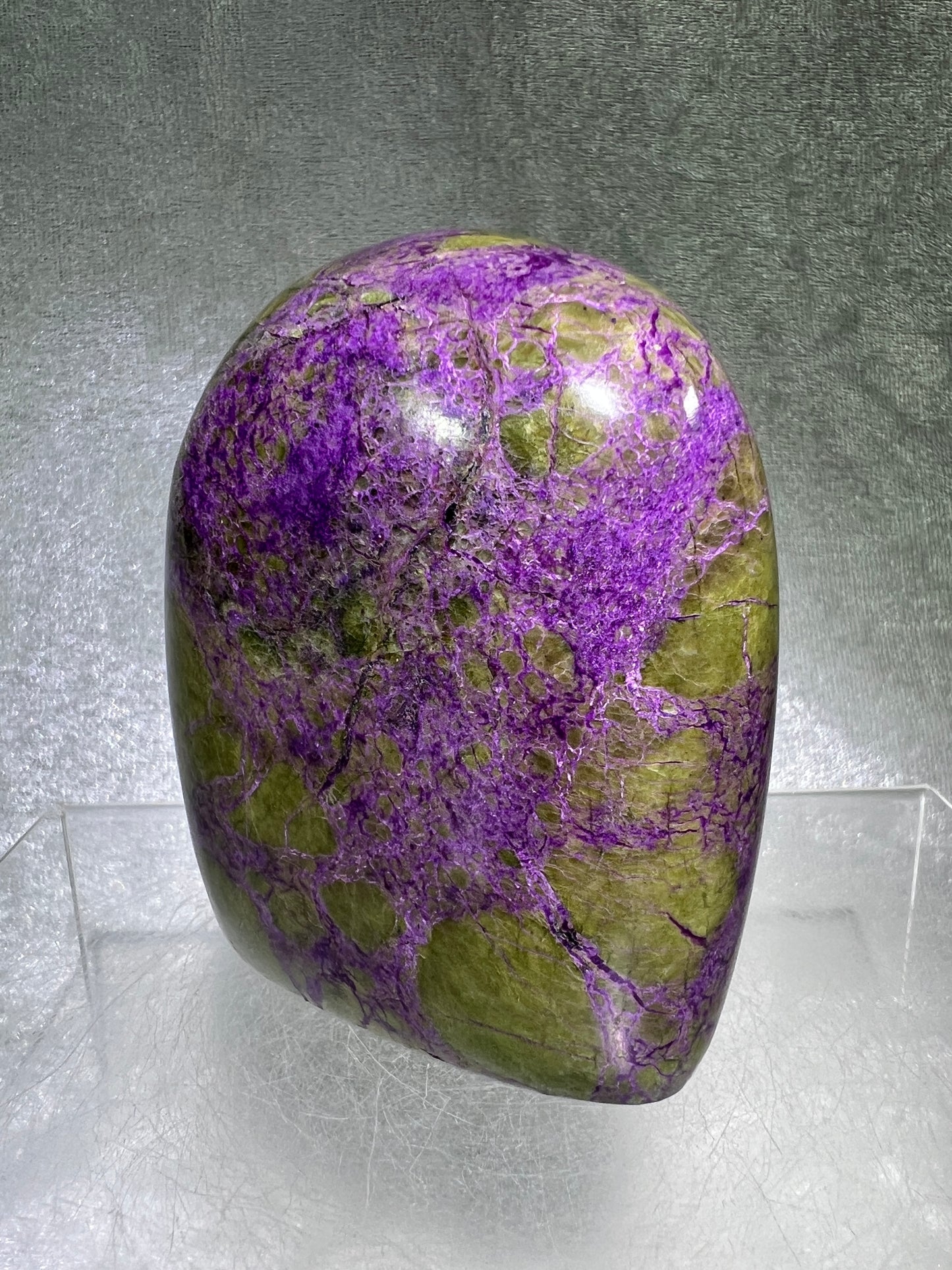 Stichtite In Serpentine Polished Freeform. Gorgeous High Quality Display Crystal. Amazing Atlantisite Freeform.