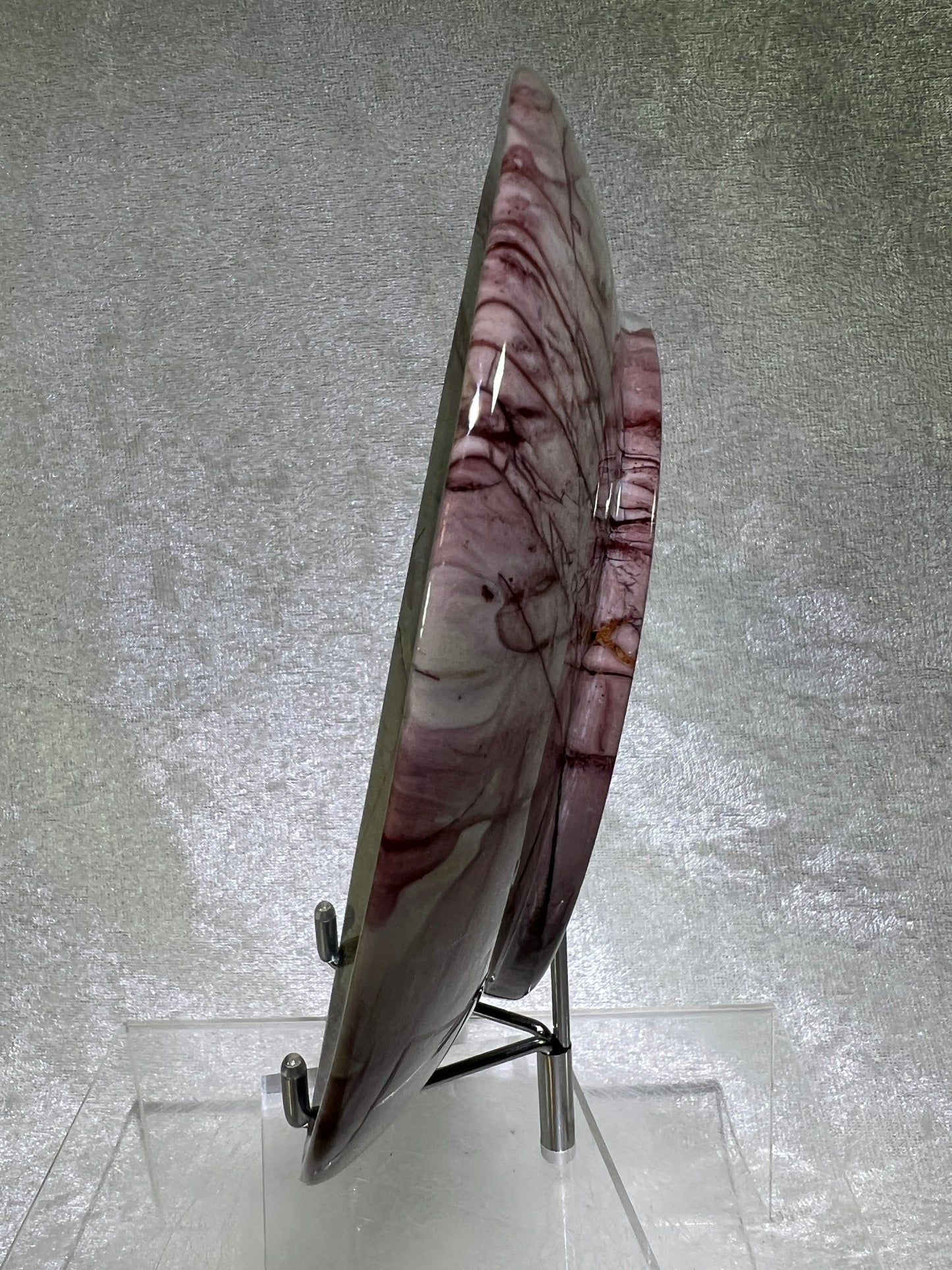 Picture Jasper Plate. Gorgeous All Natural Scenic Jasper. Incredible Piece Of Art.