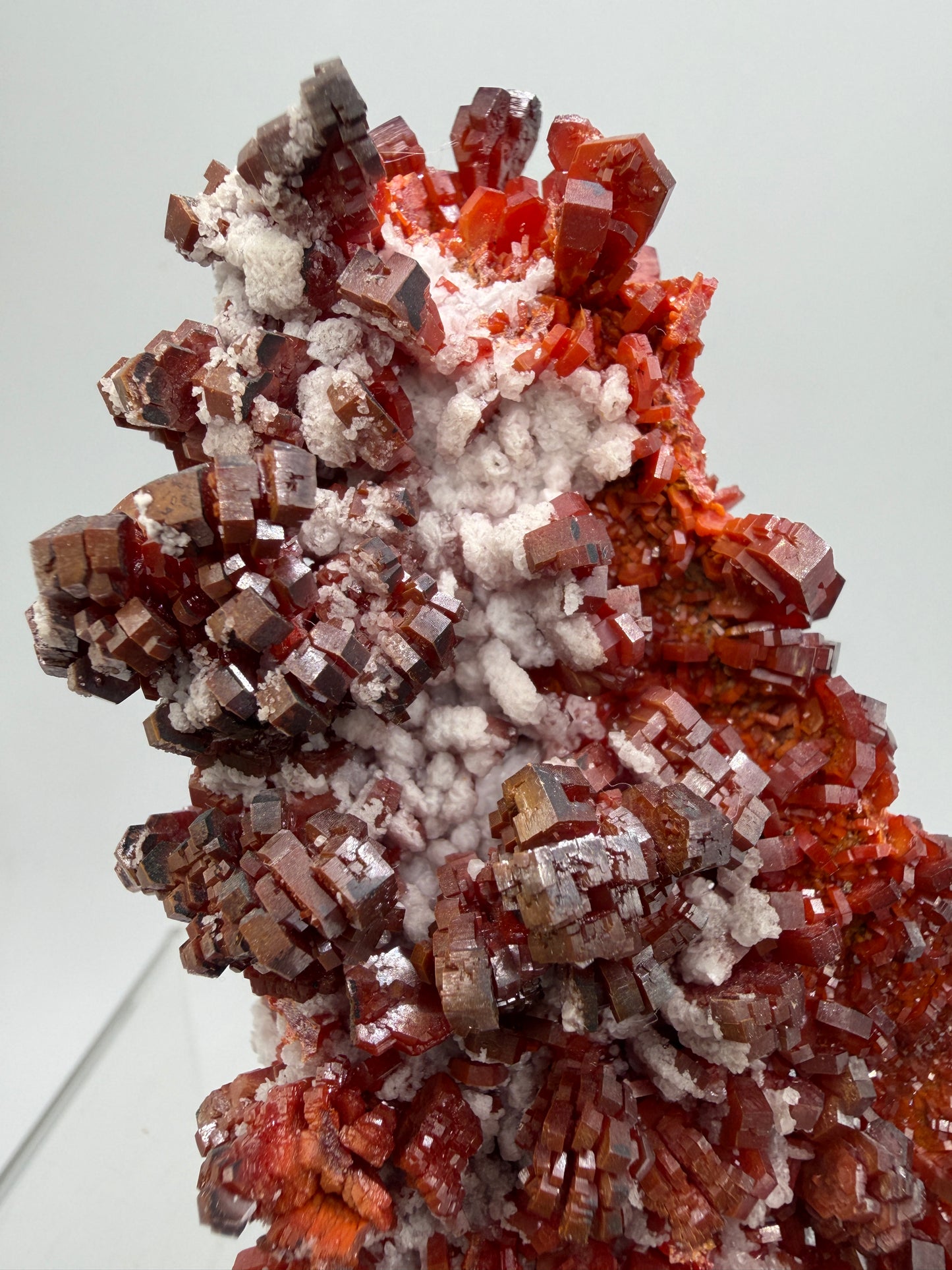 Vanadinite Crystal Specimen. Large High Quality Crystal Cluster. Gorgeous Mineral Specimen From Morocco