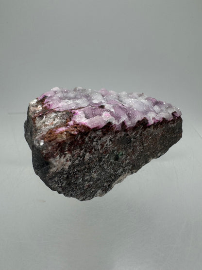 Salrose And Malachite Specimen. Rare Druzy With Gorgeous Colors And Crystals. Stunning Cobaltion Dolomite Specimen From The Congo.