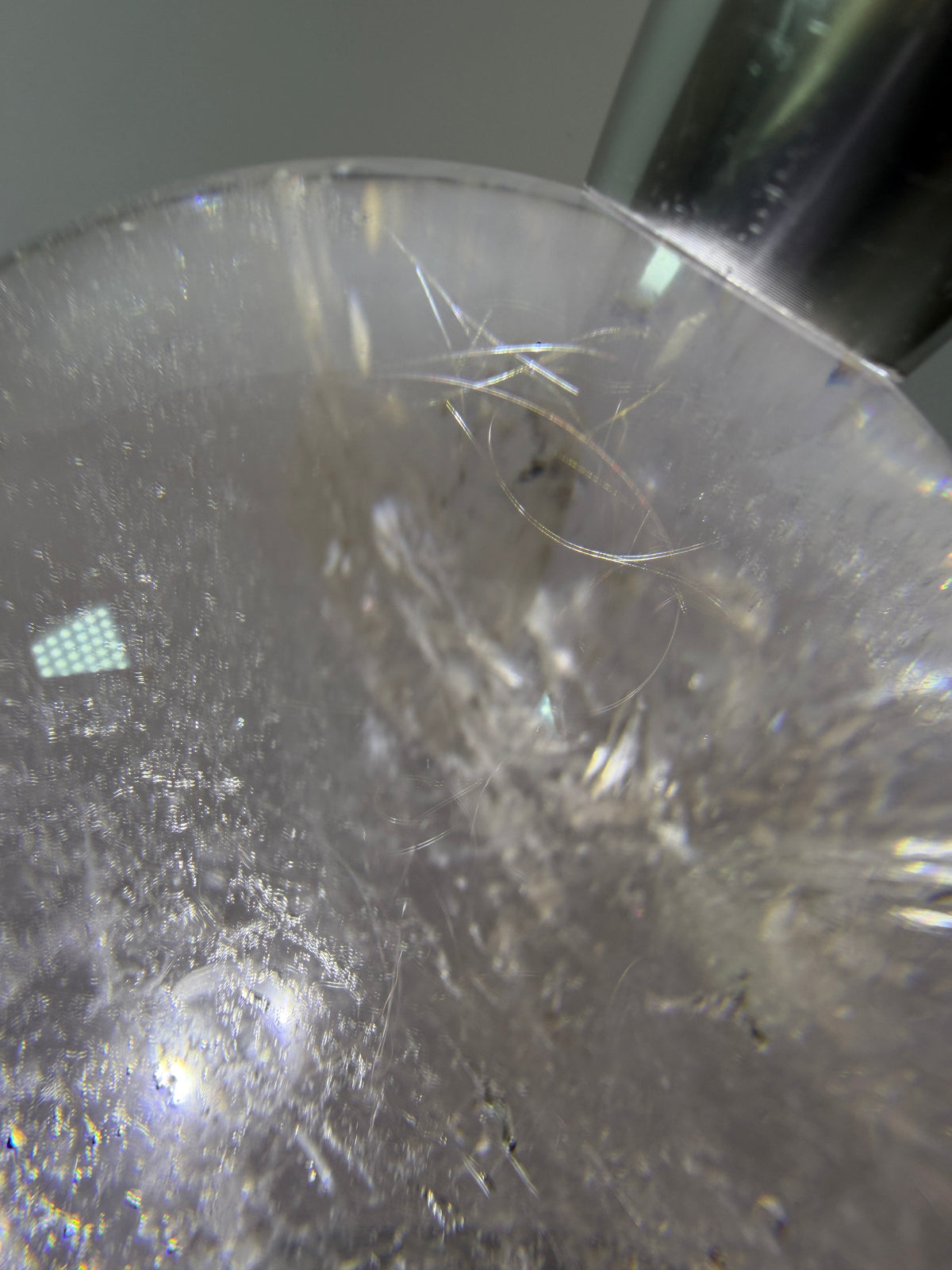 Rutile Quartz Sphere. 82mm. Stunning Large Display Sphere. Gorgeous Light Smoky Rutile Quartz