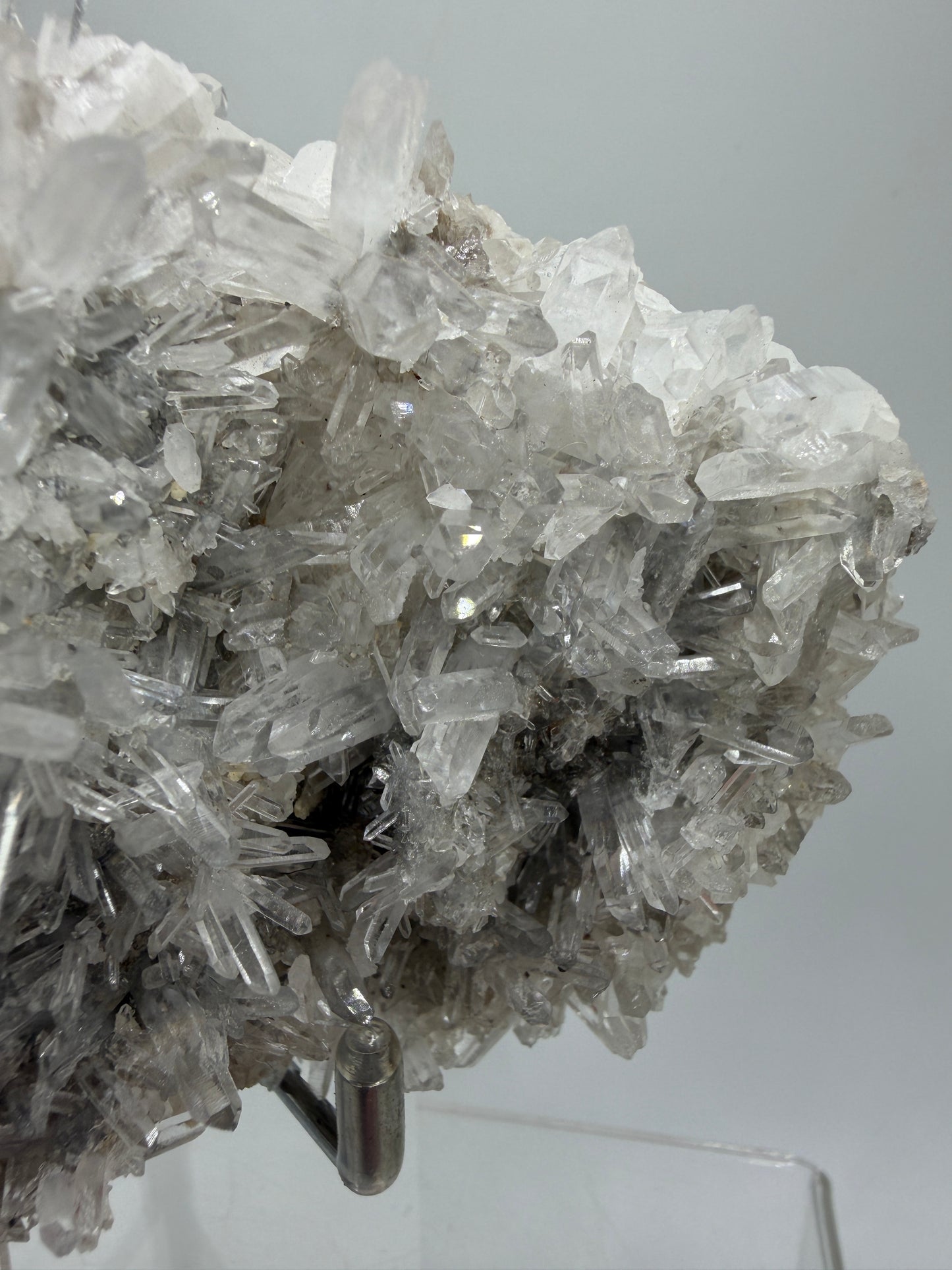 Needle Quartz Cluster. High Quality Large Clear Quartz Specimen. Gorgeous Very Fine Quartz Points.