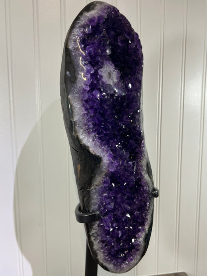 Extra Large Amethyst Geode Specimen - Uruguayan AAA Quality with Custom Stand