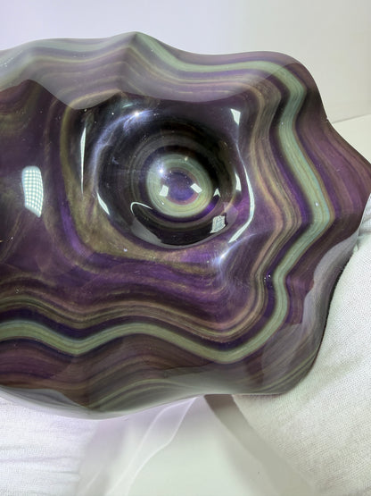 Rainbow Obsidian Freeform. Top Quality Extra Large Statement Piece. Gorgeous One Of A Kind Display Crystal.