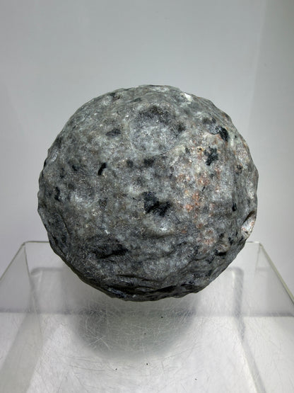Yooperlite Moon Crystal Sphere. 72mm. Custom Carved Lunar Moonscape. Crazy Fireball Asteroid Display Sphere. Amazing UV Reactive Yooperlite