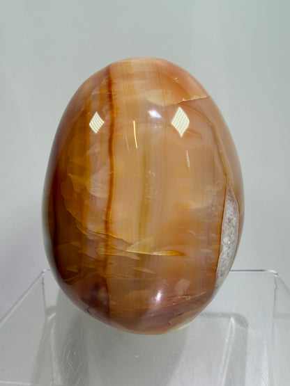 Carnelian Polished Freeform. Stunning Agate From Madagascar. Amazing Colors On This High Quality Crystal