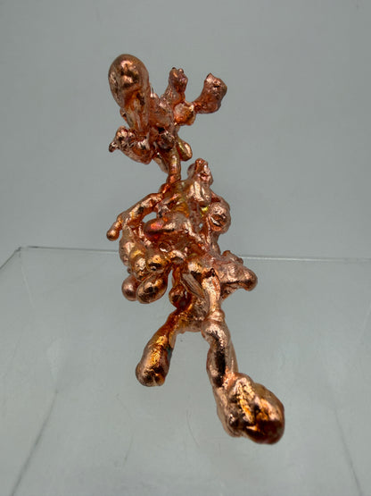 Copper Specimen From Michigan. Sculptured Copper Art Collectors Piece. One Of A Kind Display