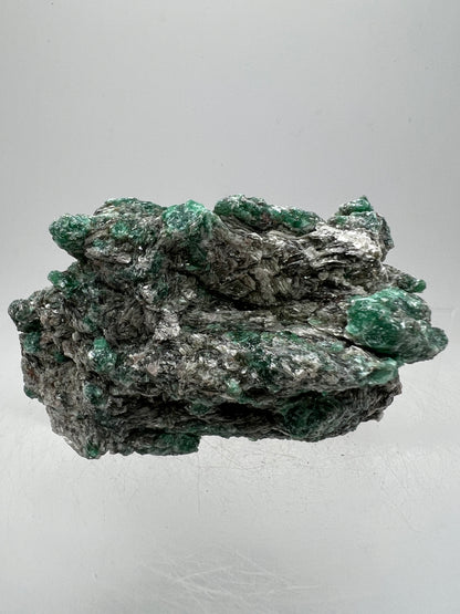 Emerald Mica In Matrix Specimen. Incredible Chrome Muscovite From Zimbabwe. Beautiful One Of A Kind Rare Crystal