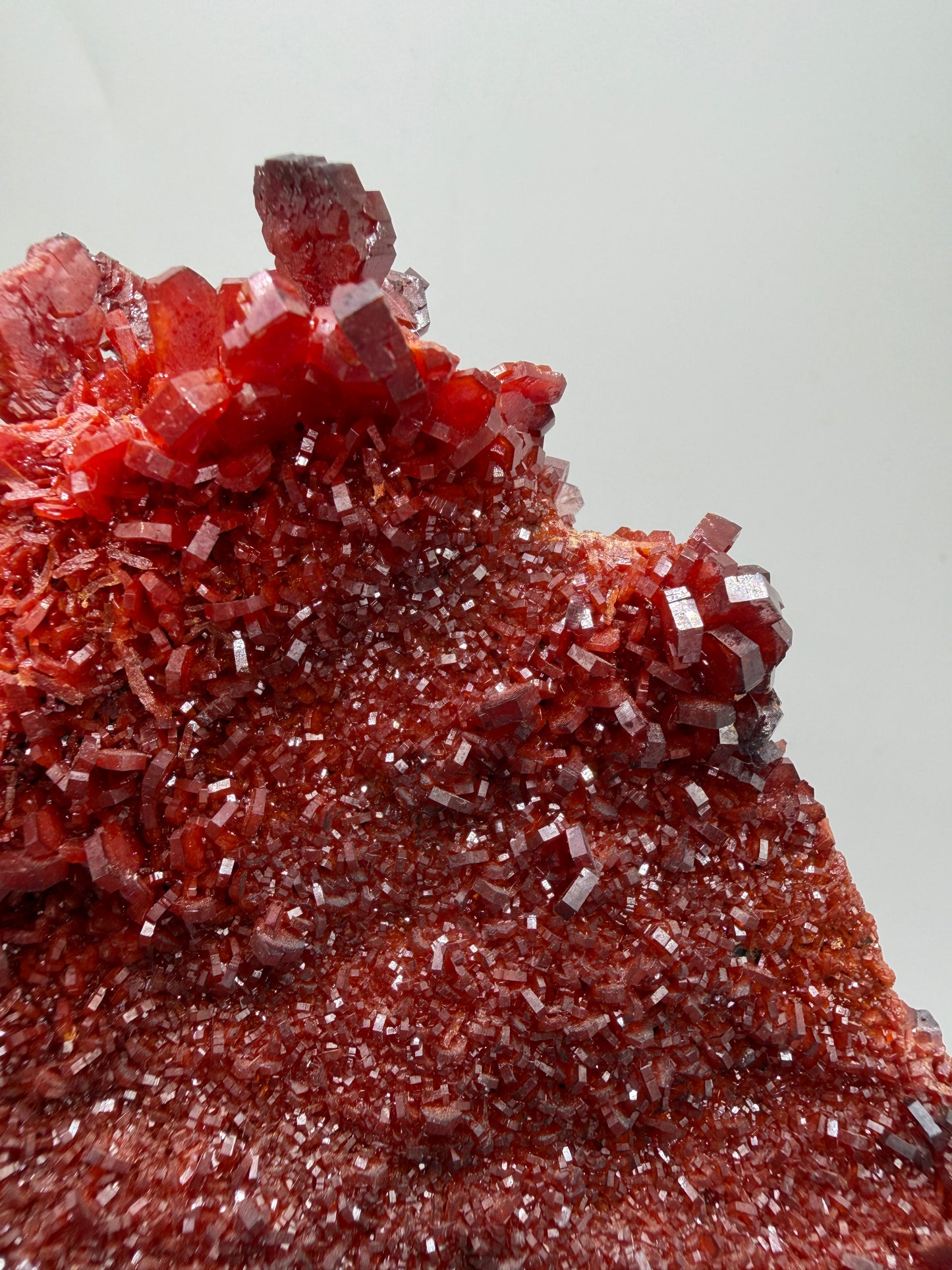 Vanadinite Crystal Specimen. Large High Quality Crystal Cluster. Gorgeous Mineral Specimen From Morocco