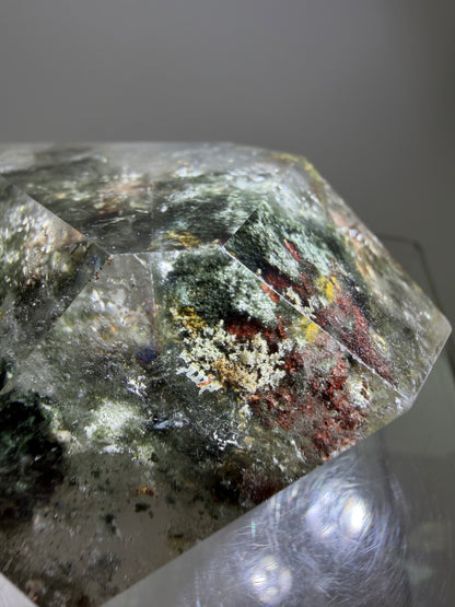 Garden Quartz Polished Freeform. Beautiful Four Seasons Landscape. High Quality Crystal. Very Full And Colorful.