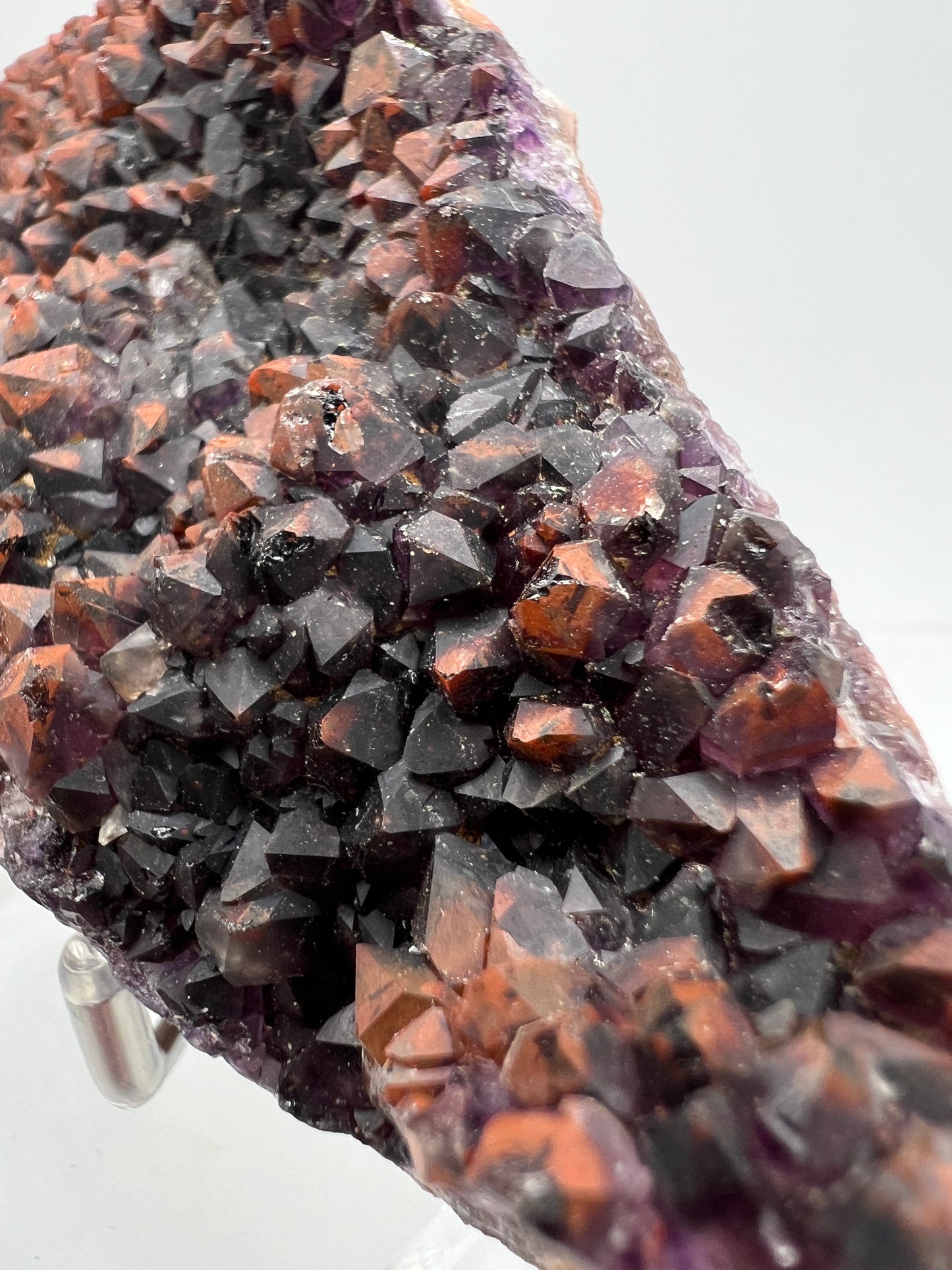 Auralite Crystal Specimen. Very Rare Brazilian Red Amethyst Cluster. Beautiful High Quality Specimen.