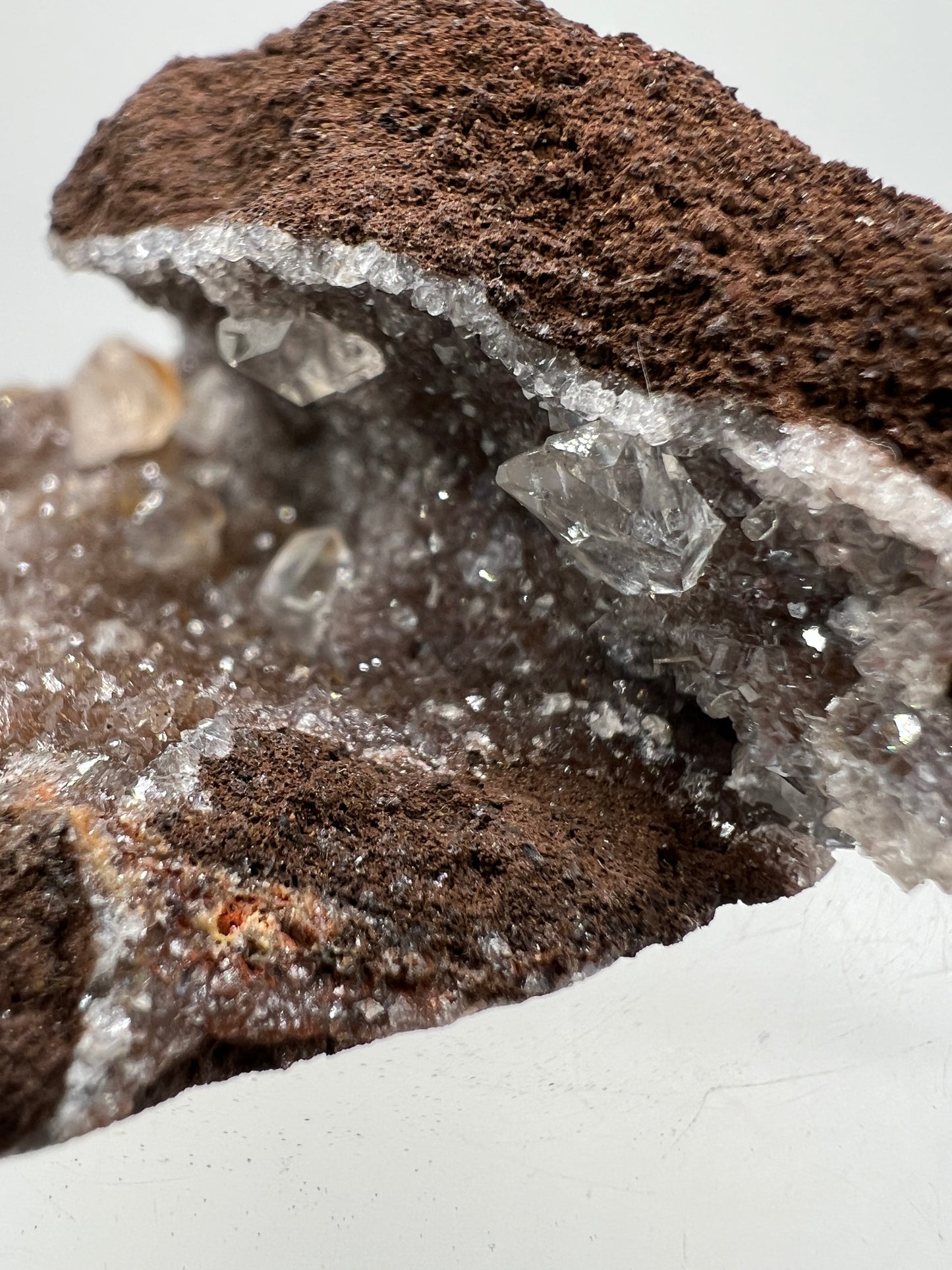 Brown Diamond Calcite Specimen. Stunning Flash! Gorgeous Calcite Cluster On Matrix. Very Pretty Crystal Display Piece.