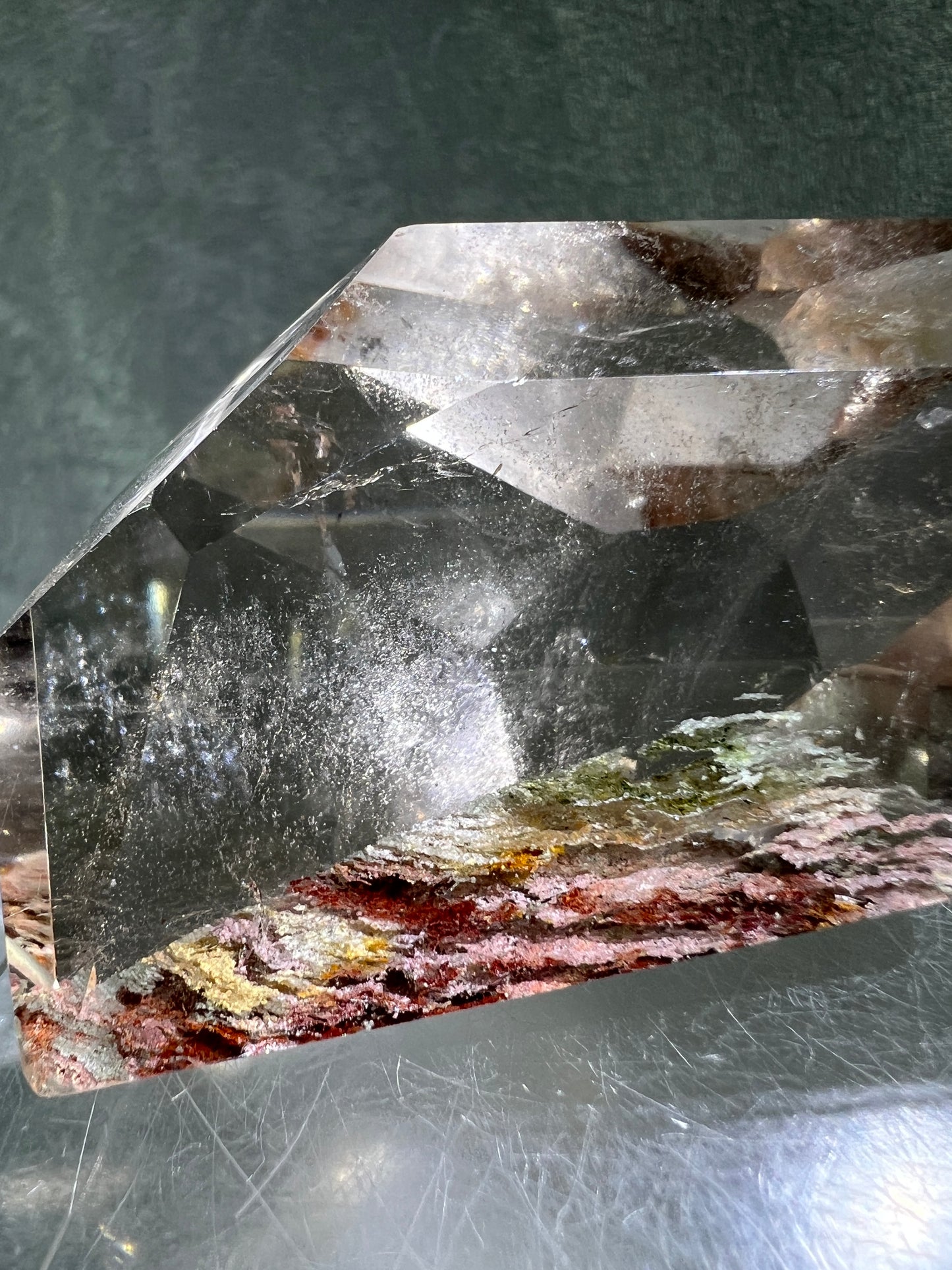 Garden Quartz Polished Freeform. Gorgeous Thousand Layer Four Seasons Landscape. High Quality Crystal.