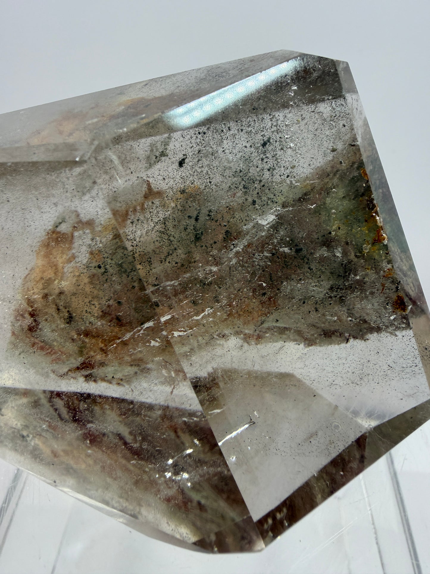 Garden Quartz Polished Freeform. Beautiful Pastel Landscape. High Quality Crystal.