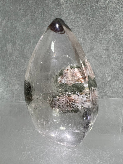 Garden Quartz Crystal Flame. Gorgeous Four Seasons Landscape. Rare Lodolite Quartz Flame
