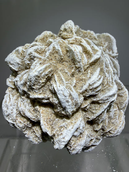 Selenite Desert Rose Specimen. Very Unique Gypsum Cluster.