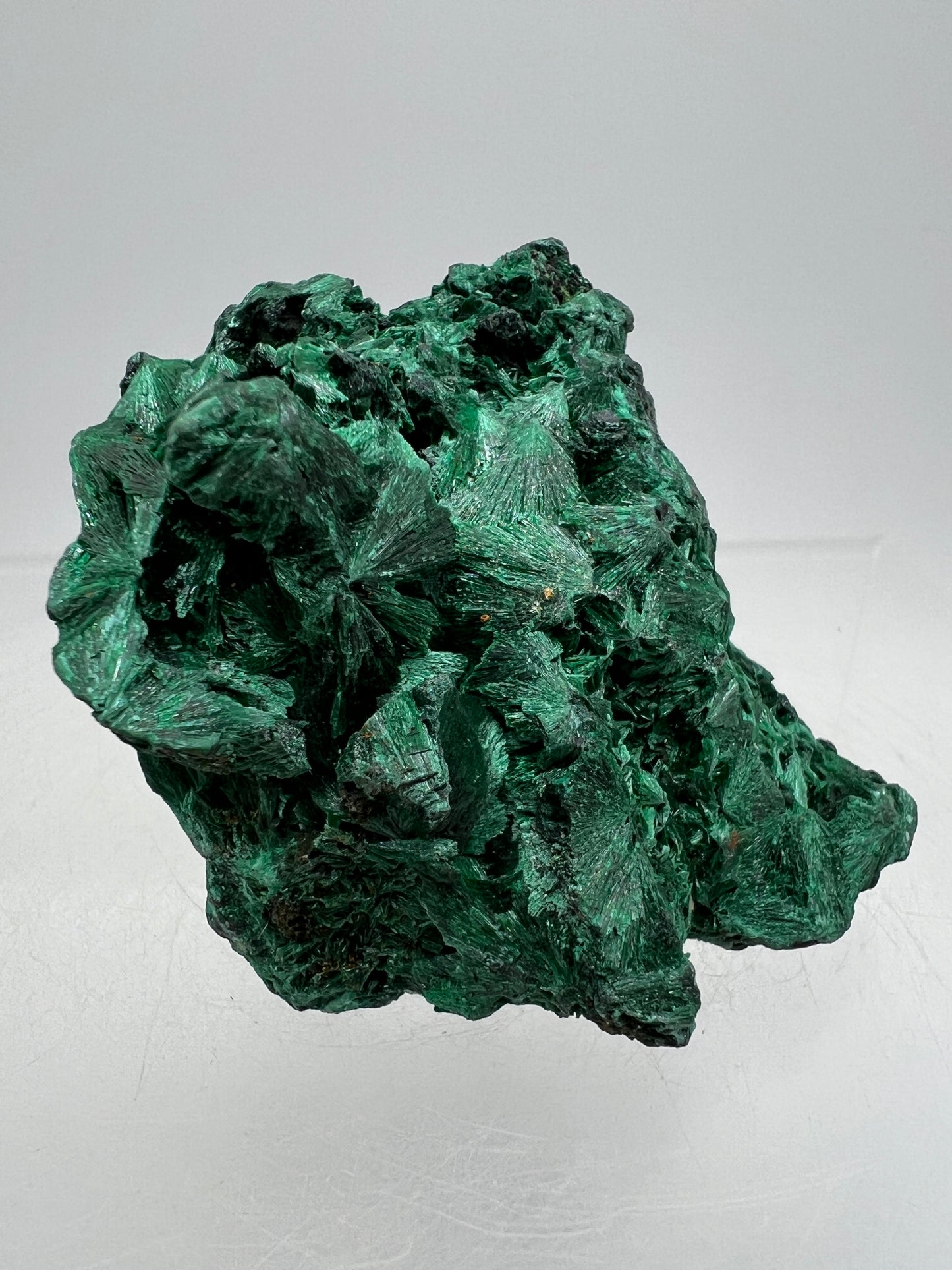Malachite Display Specimen. Silky Malachite Cluster. High Quality Velvet Malachite From The Congo