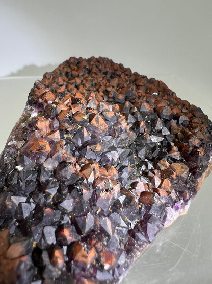 Auralite Crystal Specimen. Very Rare Brazilian Red Amethyst Cluster. Beautiful High Quality Specimen.