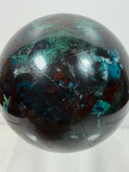 Shattuckite Crystal Sphere. 61mm. Gorgeous Mixed Mineral From Namibia. Very Rare And Special Display Crystal.
